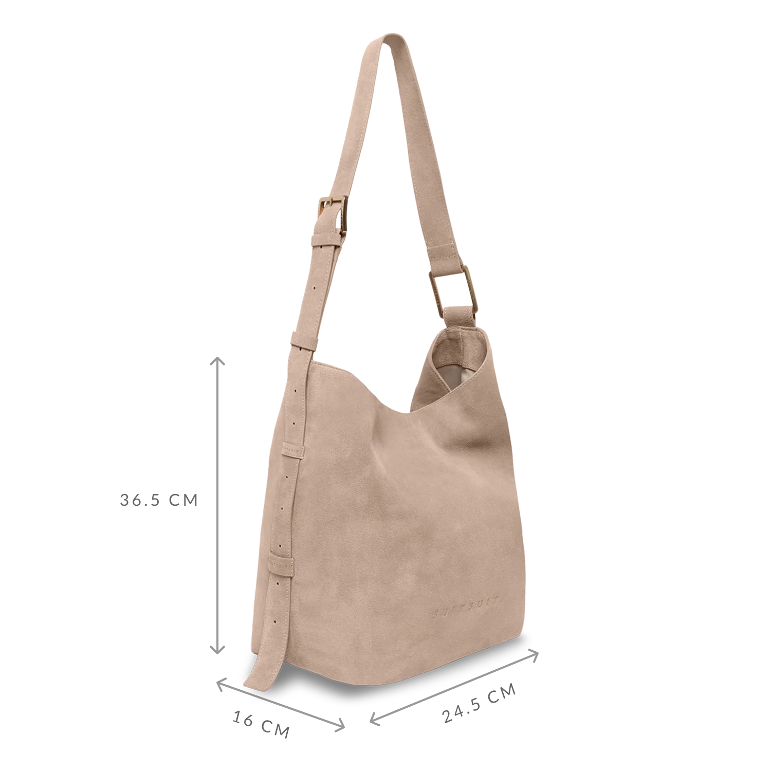 Fab Seventies Special Edition - Sandy Brown - Slouchy Bag (Suède) - Image 3